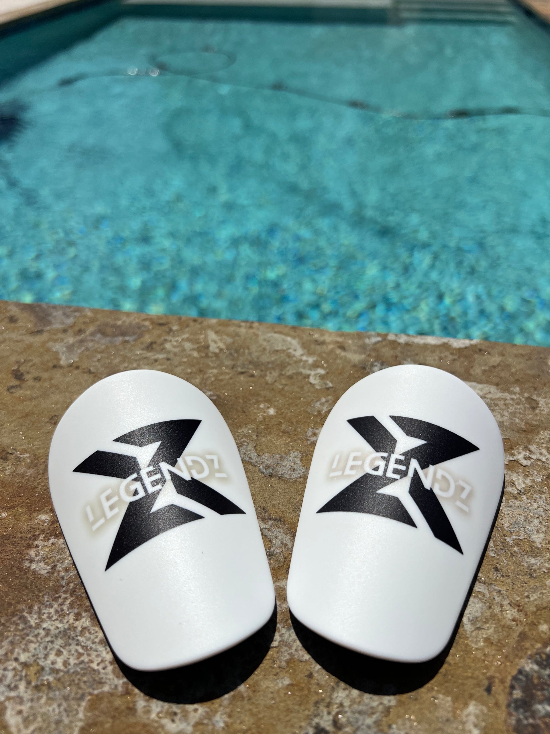 SHIN⊿ White Mini Shinguards – xzlegendz
